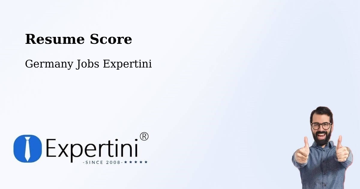 Resume Score & Job Description Match Tool – Queidersbach - Germany Jobs Expertini